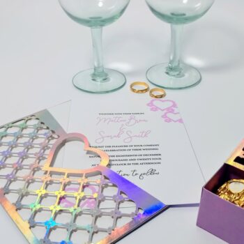 Intra απο ξύλο plywood 3mm-4mm πάχος - Σετ φάκελος δαντέλας λουλούδι και κουτί δώρου Δίασταση 4x4 cm INTRAFABR-90274320 - Image 3