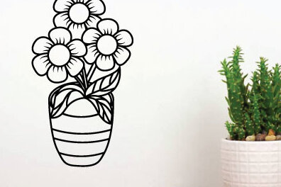 Intra απο ξύλο plywood 3mm-4mm πάχος -  κοπής με λέιζερ λουλουδιών 3d Metal Art Δίασταση 40x50 cm INTRAFABR-67371697