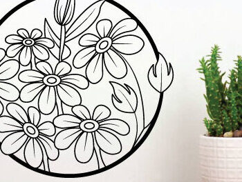 Intra απο ξύλο plywood 3mm-4mm πάχος - File Cut Laser Flower, cnc Cutting Δίασταση 40x50 cm INTRAFABR-64506221 - Image 1