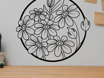 Intra απο ξύλο plywood 3mm-4mm πάχος - File Cut Laser Flower, cnc Cutting Δίασταση 40x50 cm INTRAFABR-64506221 - Image 3