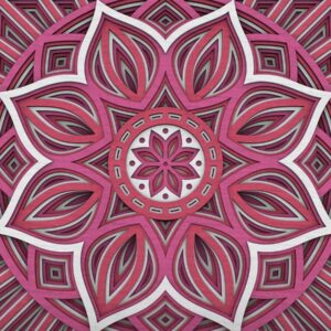 Intra απο ξύλο plywood 3mm-4mm πάχος - Flower Mandala , Layered Mandala  Δίασταση 30x30 cm INTRAFABR-29231036