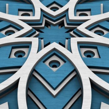 Intra απο ξύλο plywood 3mm-4mm πάχος - Flower Mandala , Layered Mandala Δίασταση 30x30 cm INTRAFABR-29231160 - Image 5