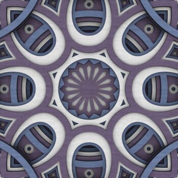 Intra απο ξύλο plywood 3mm-4mm πάχος - Flower Mandala , Layered Mandala Δίασταση 30x30 cm INTRAFABR-29231232 - Image 8