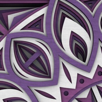 Intra απο ξύλο plywood 3mm-4mm πάχος - Flower Mandala , Layered Mandala Δίασταση 30x30 cm INTRAFABR-29231550 - Image 5