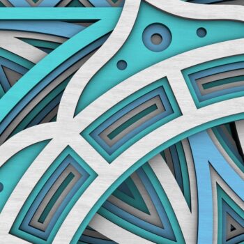 Intra απο ξύλο plywood 3mm-4mm πάχος - Flower Mandala , Layered Mandala  Δίασταση 30x30 cm INTRAFABR-29229169 - Image 6