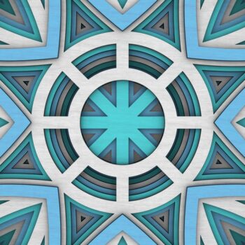 Intra απο ξύλο plywood 3mm-4mm πάχος - Flower Mandala , Layered Mandala  Δίασταση 30x30 cm INTRAFABR-29229169 - Image 8