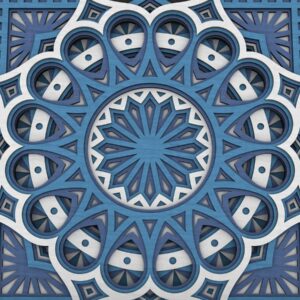 Intra απο ξύλο plywood 3mm-4mm πάχος - Flower Mandala , Layered Mandala  Δίασταση 30x30 cm INTRAFABR-29231672