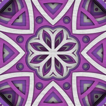 Intra απο ξύλο plywood 3mm-4mm πάχος - Flower Mandala , Layered Mandala  Δίασταση 30x30 cm INTRAFABR-29231951 - Image 8