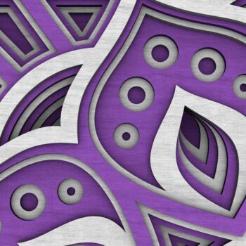 Intra απο ξύλο plywood 3mm-4mm πάχος - Flower Mandala , Layered Mandala  Δίασταση 30x30 cm INTRAFABR-29232067 - Image 7