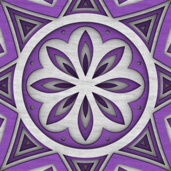 Intra απο ξύλο plywood 3mm-4mm πάχος - Flower Mandala , Layered Mandala  Δίασταση 30x30 cm INTRAFABR-29232067 - Image 9