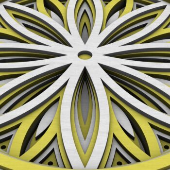 Intra απο ξύλο plywood 3mm-4mm πάχος - Flower Mandala , Layered Mandala  Δίασταση 30x30 cm INTRAFABR-29232139 - Image 5