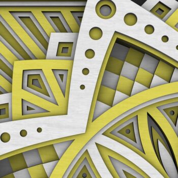 Intra απο ξύλο plywood 3mm-4mm πάχος - Flower Mandala , Layered Mandala  Δίασταση 30x30 cm INTRAFABR-29232139 - Image 7