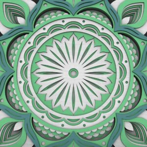 Intra απο ξύλο plywood 3mm-4mm πάχος - Flower Mandala , Layered Mandala  Δίασταση 30x30 cm INTRAFABR-29232461