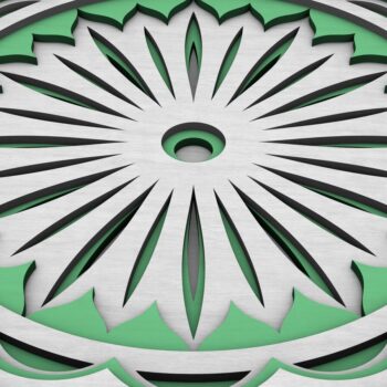 Intra απο ξύλο plywood 3mm-4mm πάχος - Flower Mandala , Layered Mandala  Δίασταση 30x30 cm INTRAFABR-29232461 - Image 5