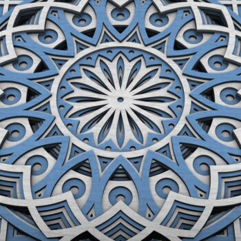 Intra απο ξύλο plywood 3mm-4mm πάχος - Flower Mandala , Layered Mandala  Δίασταση 30x30 cm INTRAFABR-29229341 - Image 4