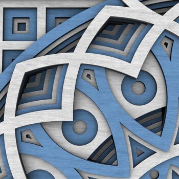 Intra απο ξύλο plywood 3mm-4mm πάχος - Flower Mandala , Layered Mandala  Δίασταση 30x30 cm INTRAFABR-29229341 - Image 7