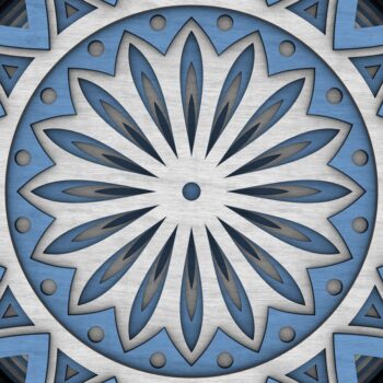 Intra απο ξύλο plywood 3mm-4mm πάχος - Flower Mandala , Layered Mandala  Δίασταση 30x30 cm INTRAFABR-29229341 - Image 9