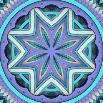 Intra απο ξύλο plywood 3mm-4mm πάχος - Flower Mandala , Layered Mandala  Δίασταση 30x30 cm INTRAFABR-29232559 - Image 8