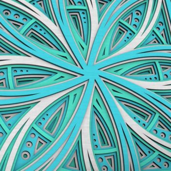 Intra απο ξύλο plywood 3mm-4mm πάχος - Flower Mandala , Layered Mandala Δίασταση 30x30 cm INTRAFABR-29288395 - Image 3