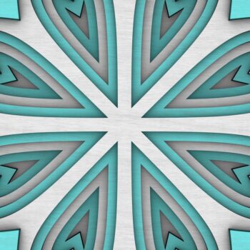 Intra απο ξύλο plywood 3mm-4mm πάχος - Flower Mandala , Layered Mandala  Δίασταση 30x30 cm INTRAFABR-29229447 - Image 2