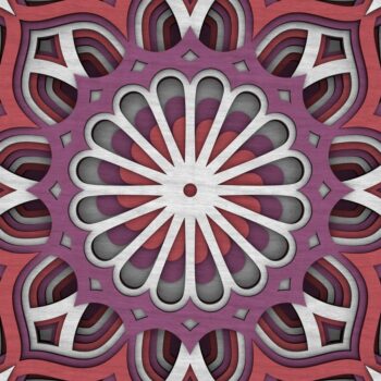 Intra απο ξύλο plywood 3mm-4mm πάχος - Flower Mandala , Layered Mandala  Δίασταση 30x30 cm INTRAFABR-29229815 - Image 8