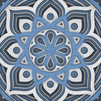 Intra απο ξύλο plywood 3mm-4mm πάχος - Flower Mandala , Layered Mandala  Δίασταση 30x30 cm INTRAFABR-29230027 - Image 8