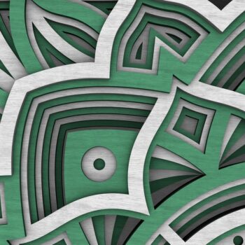 Intra απο ξύλο plywood 3mm-4mm πάχος - Flower Mandala , Layered Mandala  Δίασταση 30x30 cm INTRAFABR-29229039 - Image 7