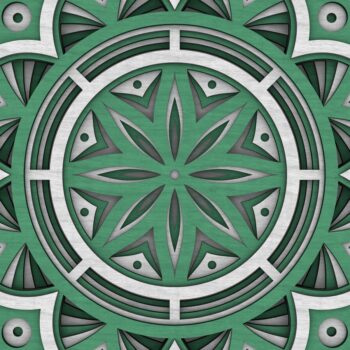 Intra απο ξύλο plywood 3mm-4mm πάχος - Flower Mandala , Layered Mandala  Δίασταση 30x30 cm INTRAFABR-29229039 - Image 8