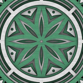 Intra απο ξύλο plywood 3mm-4mm πάχος - Flower Mandala , Layered Mandala  Δίασταση 30x30 cm INTRAFABR-29229039 - Image 9