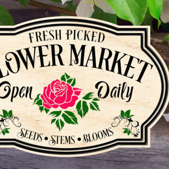 Intra απο ξύλο plywood 3mm-4mm πάχος - Σημάδι αγοράς λουλουδιών Δίασταση 4x4 cm INTRAFABR-121948411 - Image 1