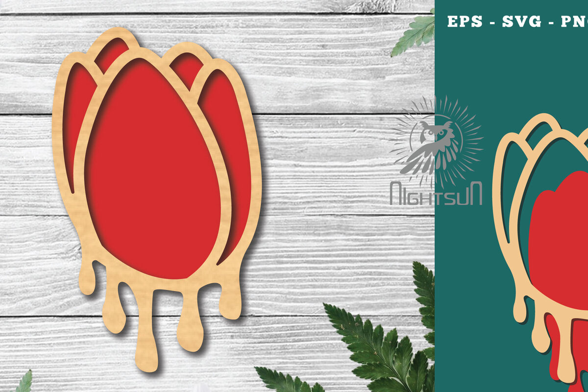 Intra απο ξύλο plywood 3mm-4mm πάχος - Διακόσμηση με κομμένο λέιζερ λιωμένο με λουλούδια 2 Δίασταση 20x20 cm INTRAFABR-120094442