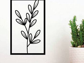 Intra απο ξύλο plywood 3mm-4mm πάχος - Flower Metal Art Wall Art File Cut Laser  Δίασταση 40x50 cm INTRAFABR-65903252 - Image 1