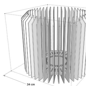 Intra απο ξύλο plywood 3mm-4mm πάχος - Κάλυμμα για γλάστρα | κοπής με λέιζερ | Δίασταση 30x20 cm INTRAFABR-86327737 - Image 1