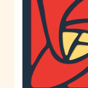 Intra απο ξύλο plywood 3mm-4mm πάχος - Λουλούδι  Δίασταση 20x20 cm INTRAFABR-14870251