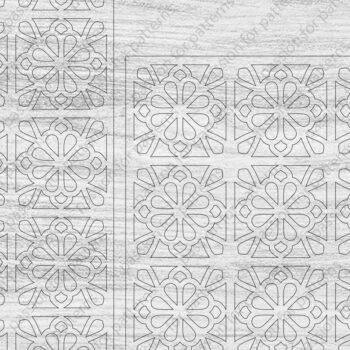 Intra απο ξύλο plywood 3mm-4mm πάχος - Στένσιλ ή στρώση πλακιδίων λουλουδιών Δίασταση 20x20 cm INTRAFABR-21103081 - Image 2