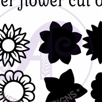 Intra απο ξύλο plywood 3mm-4mm πάχος - Flower Two Layer Laser Cut Outs File Δίασταση 30x20 cm INTRAFABR-118776870 - Image 4