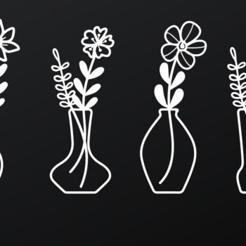 Intra απο ξύλο plywood 3mm-4mm πάχος - Πακέτο διακόσμησης τοίχου με βάζο λουλουδιών 4 Δίασταση 40x50 cm INTRAFABR-68090502 - Image 3