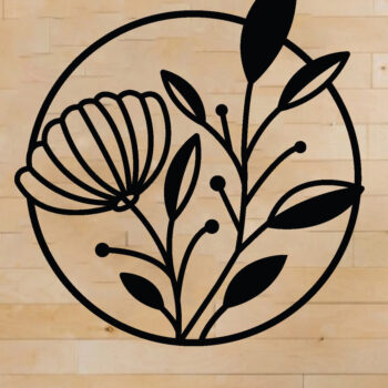 Intra απο ξύλο plywood 3mm-4mm πάχος - Τέχνη διακόσμησης τοίχου λουλουδιών, κοπής με λέιζερ Δίασταση 40x50 cm INTRAFABR-62965932 - Image 1