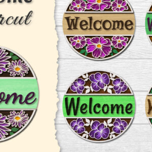 Intra απο ξύλο plywood 3mm-4mm πάχος - Λουλούδια καλωσορίσματος Lasercut BNDLES Δίασταση 20x20 cm INTRAFABR-122044713