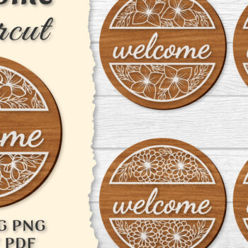 Intra απο ξύλο plywood 3mm-4mm πάχος - Λουλούδια καλωσορίσματος Lasercut BNDLES Δίασταση 20x20 cm INTRAFABR-122600036 - Image 1