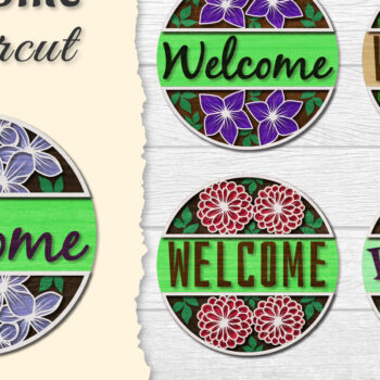 Intra απο ξύλο plywood 3mm-4mm πάχος - Λουλούδια καλωσορίσματος Lasercut BNDLES Δίασταση 20x20 cm INTRAFABR-122044593 - Image 1