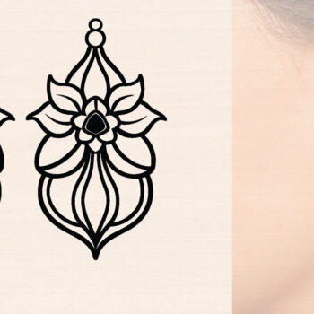 Intra απο ξύλο plywood 3mm-4mm πάχος - Ξύλινα σκουλαρίκια Λουλούδι Πακέτο κοπής με λέιζερ Δίασταση 3000x3000 cm INTRAFABR-116963171 - Image 2