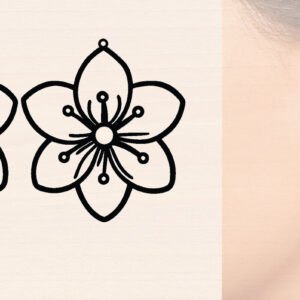 Intra απο ξύλο plywood 3mm-4mm πάχος - Ξύλινα σκουλαρίκια λουλούδι με   Δίασταση 3000x3000 cm INTRAFABR-116858520