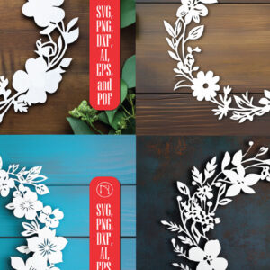 Intra απο ξύλο plywood 3mm-4mm πάχος - Πακέτο χαρτιού στεφάνι λουλουδιών κομμένο  Δίασταση 40x50 cm INTRAFABR-117725576