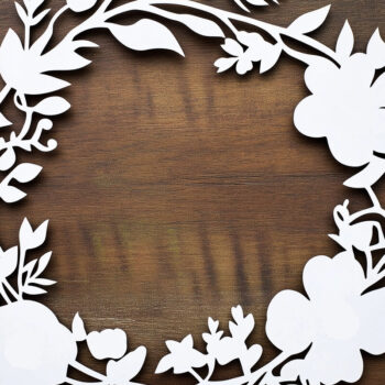 Intra απο ξύλο plywood 3mm-4mm πάχος - Πακέτο χαρτιού στεφάνι λουλουδιών κομμένο  Δίασταση 40x50 cm INTRAFABR-117725576 - Image 2