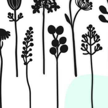 Intra απο ξύλο plywood 3mm-4mm πάχος - Λουλούδια Δίασταση 20x20 cm INTRAFABR-28870513 - Image 1