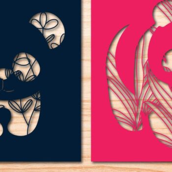 Intra απο ξύλο plywood 3mm-4mm πάχος - Flowers Animal Art Wall Art Δέσμη κοπής με λέιζερ Δίασταση 40x50 cm INTRAFABR-77468209 - Image 1