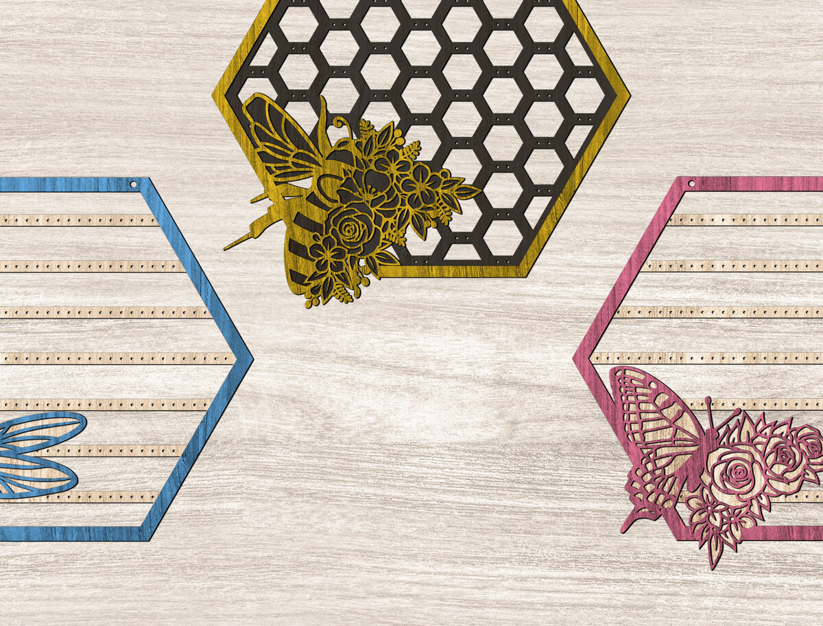 Intra απο ξύλο plywood 3mm-4mm πάχος - Στάση σκουλαρικιών λουλουδιών ζώων Δίασταση 20x20 cm INTRAFABR-26341396