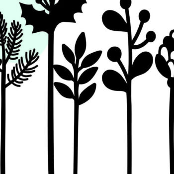 Intra απο ξύλο plywood 3mm-4mm πάχος - Flowers Bandle , Christmas Leaves Δίασταση 15x15 cm INTRAFABR-81833117 - Image 2