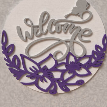 Intra απο ξύλο plywood 3mm-4mm πάχος - Πινακίδα μπροστινής πόρτας λουλουδιών, Δίασταση 20x20 cm INTRAFABR-120204736 - Image 6